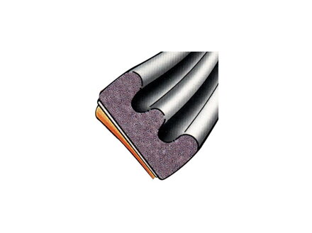 Těsnění okenní EPDM K 9x4mm, bílé