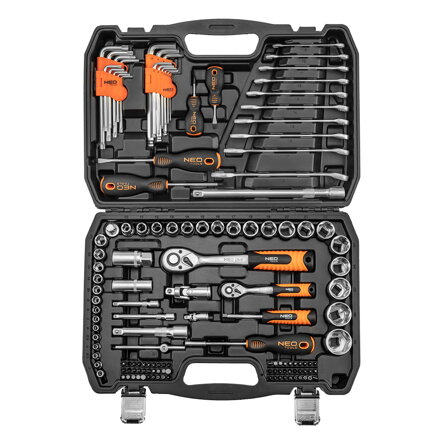 Sada gola 1/2",1/4" 138 ks, NEO tools 10-208