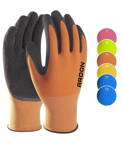 Máčené rukavice PETRAX, oranžové vel. 9