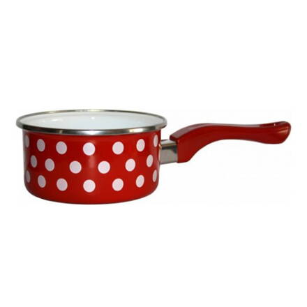 Rendlík s ručkou červený, puntík 16cm 1,5l
